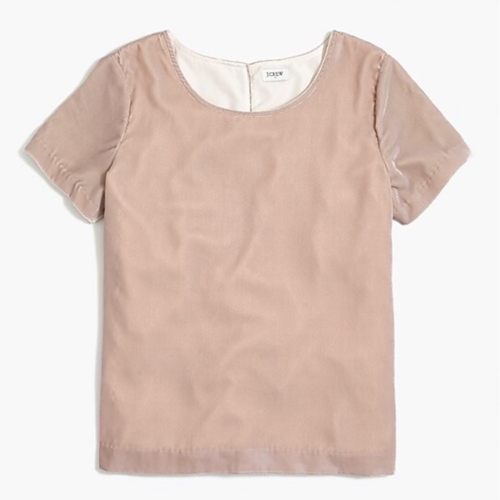 J. Crew velvet t-shirt